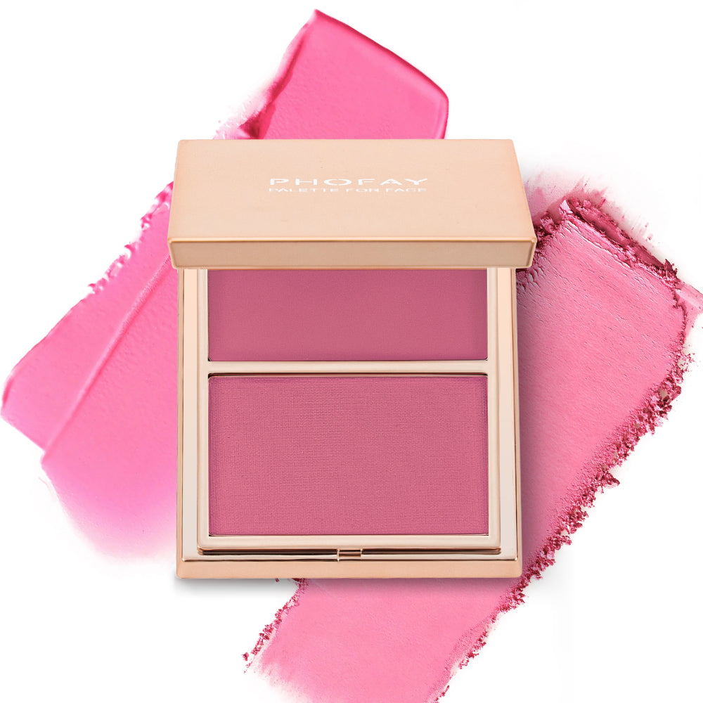 PHOFAY Duo Blush Crème & Poudre Double-Effet