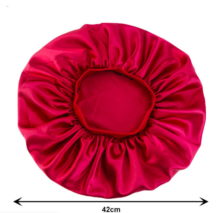 Bonnet de nuit en satin imprimé pour le sommeil