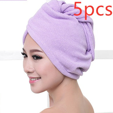 Bonnet de séchage pour femmes, serviette absorbante pour cheveux