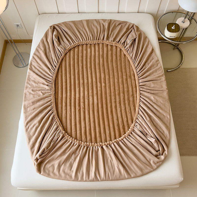 Drap-housse épais en fausse angora – idéal pour l’automne et l’hiver