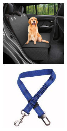 Housse de siège de voiture pour chien – Hamac protecteur pour animaux avec maille, matelas de siège arrière sécurisé, avec fermeture éclair et poche pour les voyages