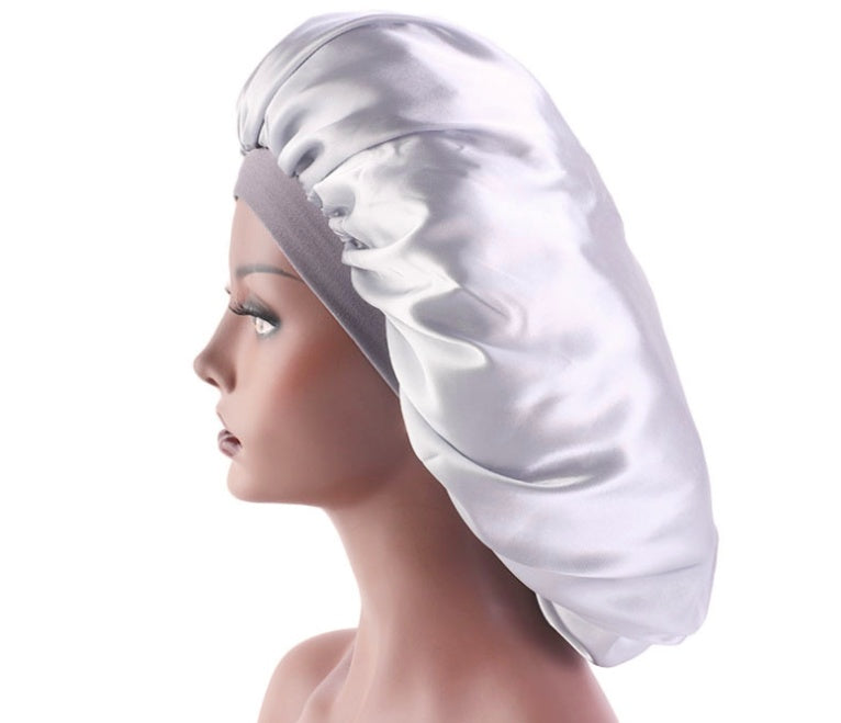 Bonnet de nuit en satin imprimé pour le sommeil