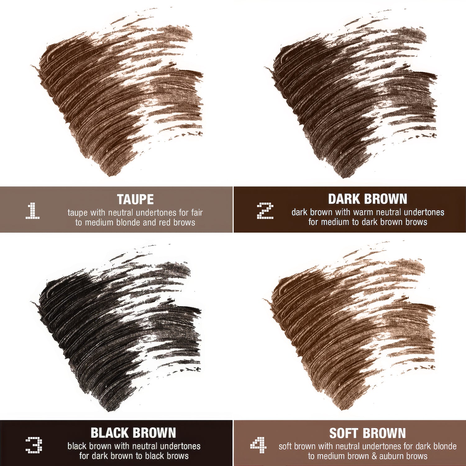 PHOFAY Gel à sourcils teinté