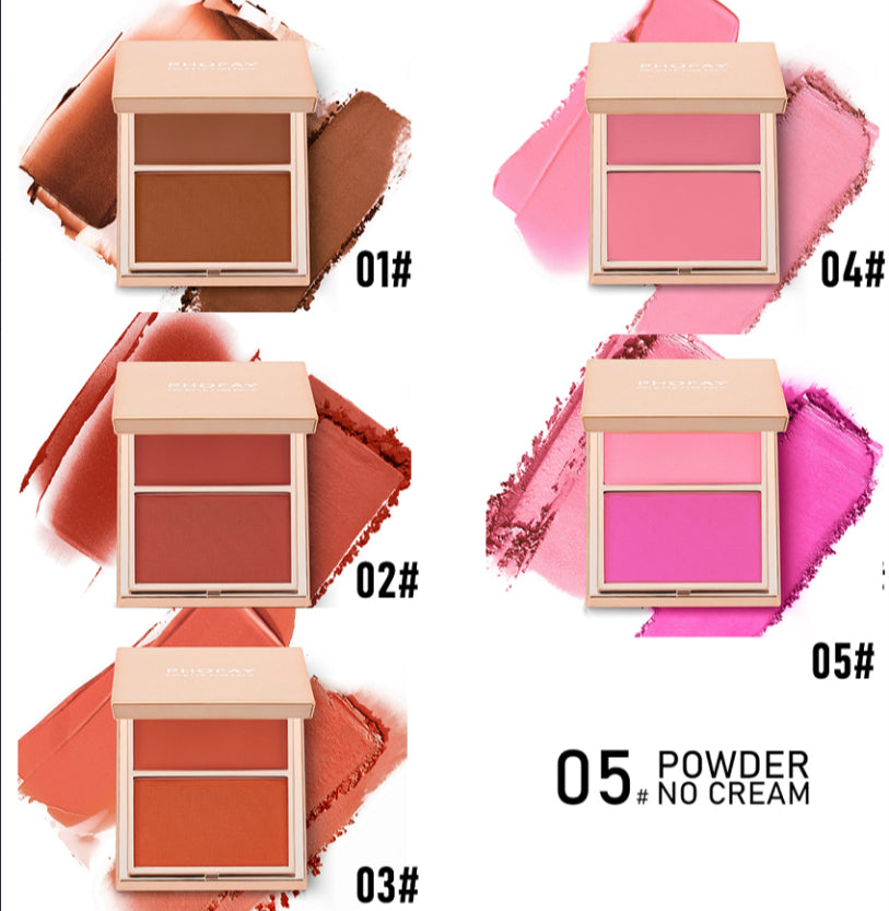 PHOFAY Duo Blush Crème & Poudre Double-Effet