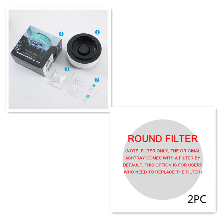 Cendrier Purificateur d’Air – Élimination de Fumée, Purification par Anions, Cendrier Automatique Pratique, Purificateur Portable pour Voiture – Gadget Multifonction