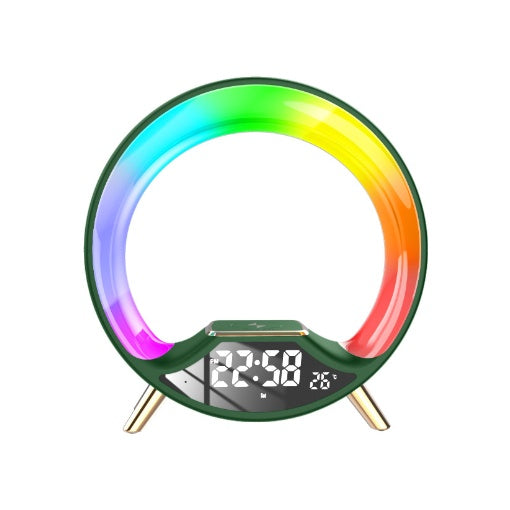 Lampe O Light – Haut-Parleur Bluetooth Multifonction avec Charge Sans Fil 3-en-1 et Veilleuse