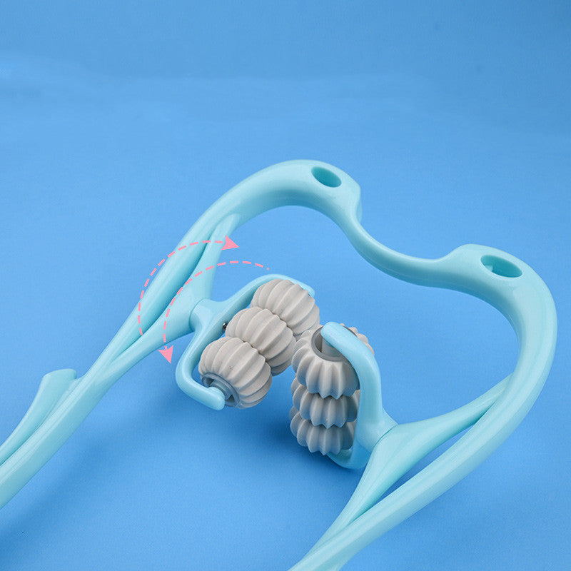 Appareil de massage manuel pour le cou à six roues, multifonction, soulage les tensions