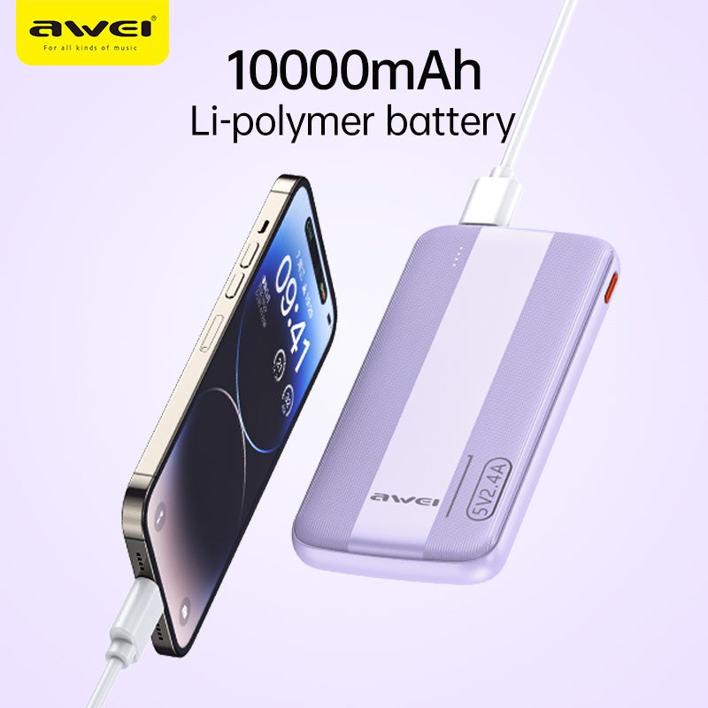 Batterie externe intelligente à sorties multiples AWEI
