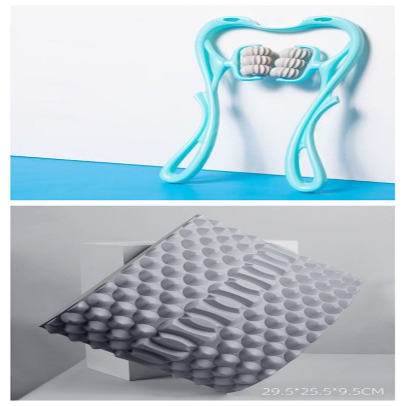 Appareil de massage manuel pour le cou à six roues, multifonction, soulage les tensions