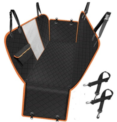 Housse de siège de voiture pour chien – Hamac protecteur pour animaux avec maille, matelas de siège arrière sécurisé, avec fermeture éclair et poche pour les voyages