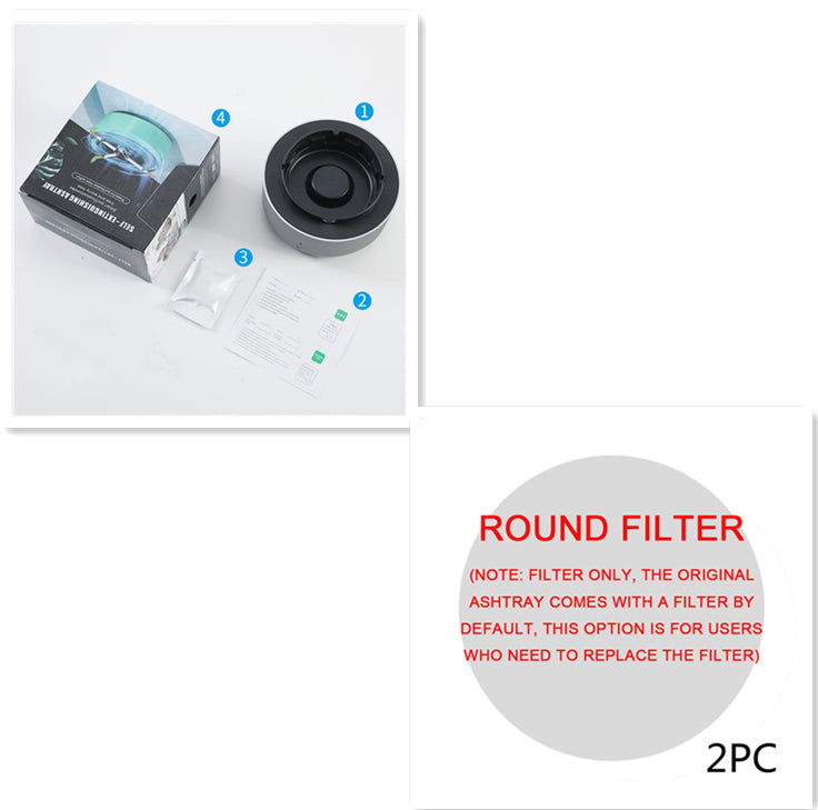 Cendrier Purificateur d’Air – Élimination de Fumée, Purification par Anions, Cendrier Automatique Pratique, Purificateur Portable pour Voiture – Gadget Multifonction
