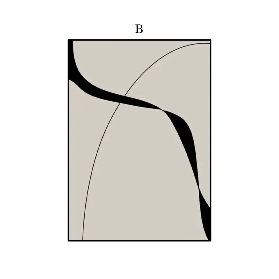 Peinture décorative abstraite pour mur de fond derrière le canapé.