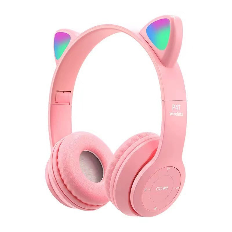 Casque pour enfants – Casque Bluetooth sans fil, pliable, avec fonction appel et carte mémoire