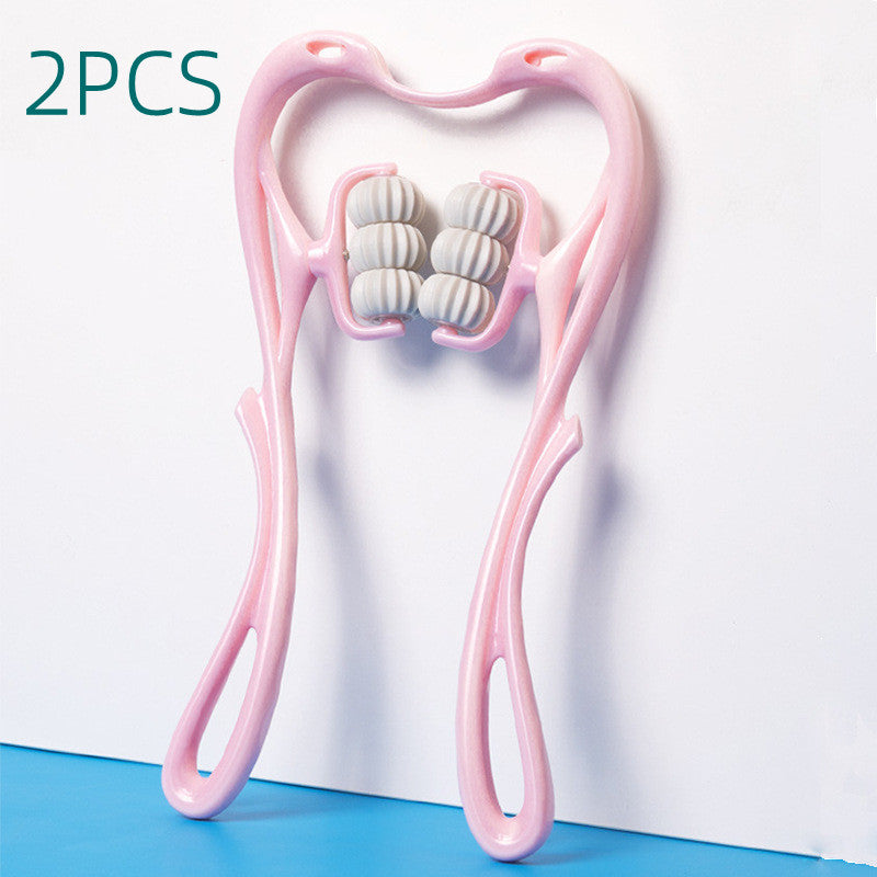 Appareil de massage manuel pour le cou à six roues, multifonction, soulage les tensions