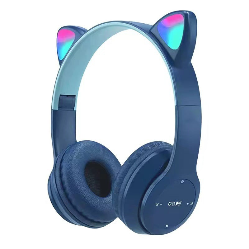 Casque pour enfants – Casque Bluetooth sans fil, pliable, avec fonction appel et carte mémoire