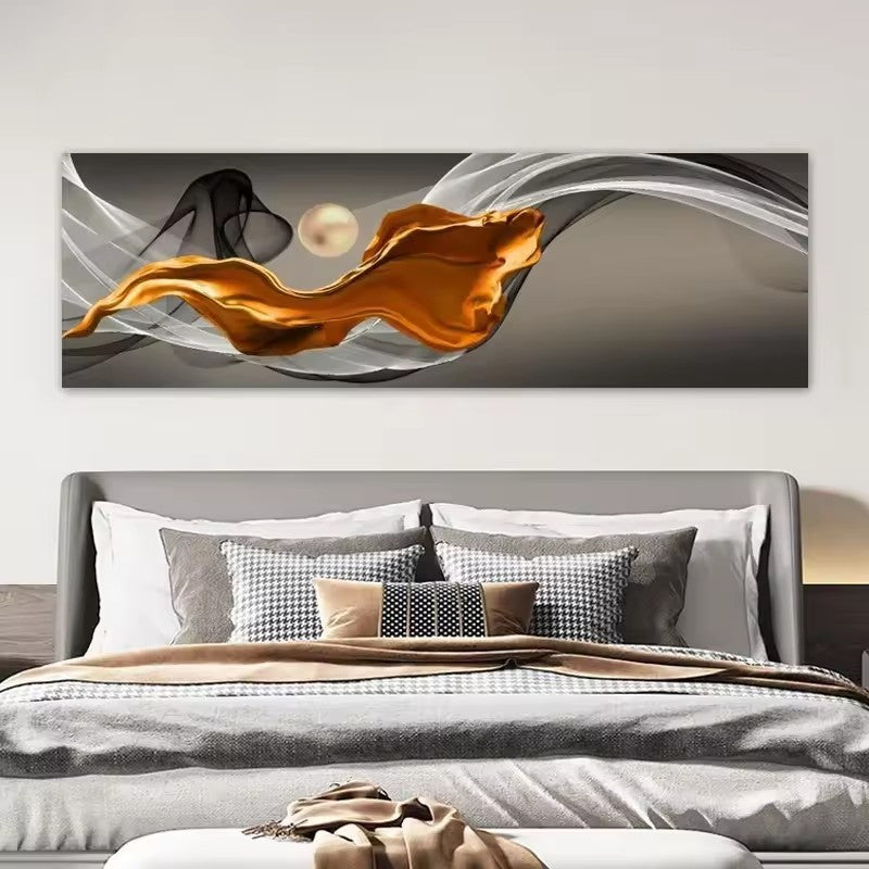 Peinture sur toile HD représentant une scène nocturne urbaine