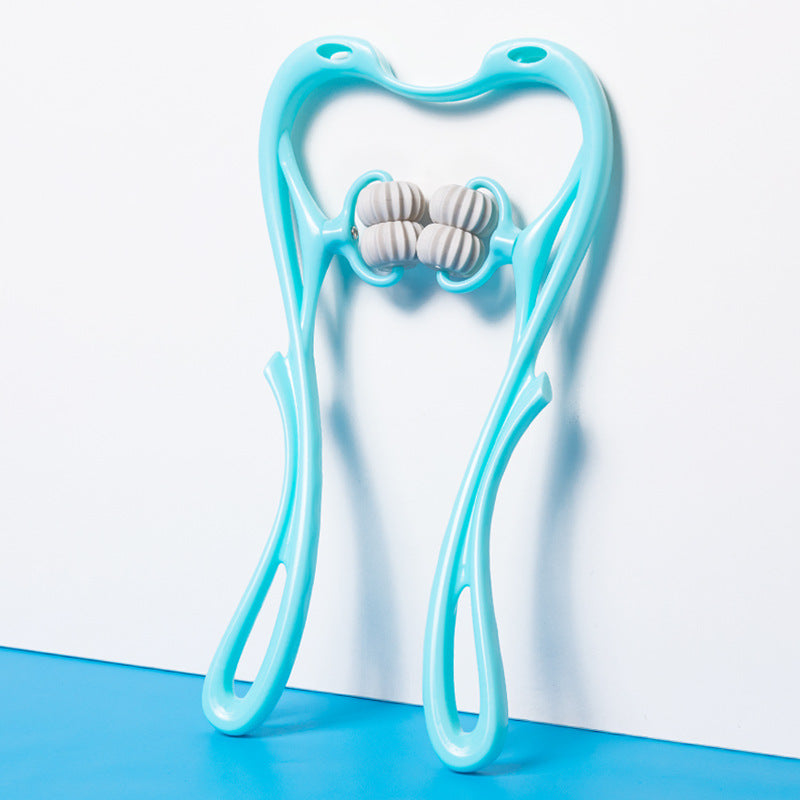 Appareil de massage manuel pour le cou à six roues, multifonction, soulage les tensions