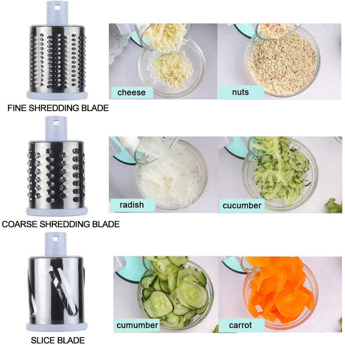 Mandoline ronde multifonctionnelle pour trancher pommes de terre, légumes et fromage, ustensile pratique pour la cuisine