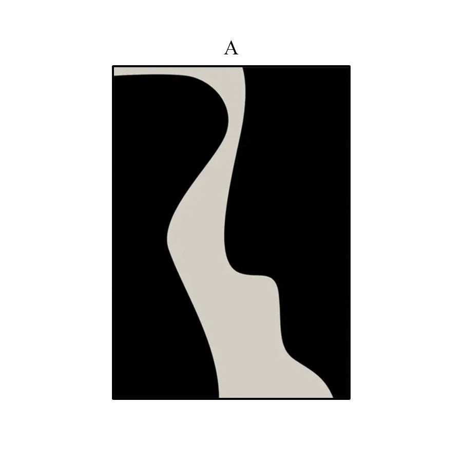 Peinture décorative abstraite pour mur de fond derrière le canapé.