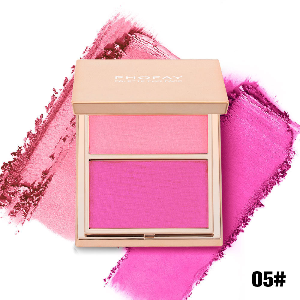 PHOFAY Duo Blush Crème & Poudre Double-Effet