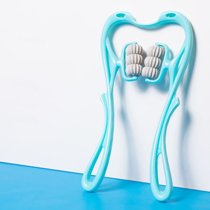 Appareil de massage manuel pour le cou à six roues, multifonction, soulage les tensions