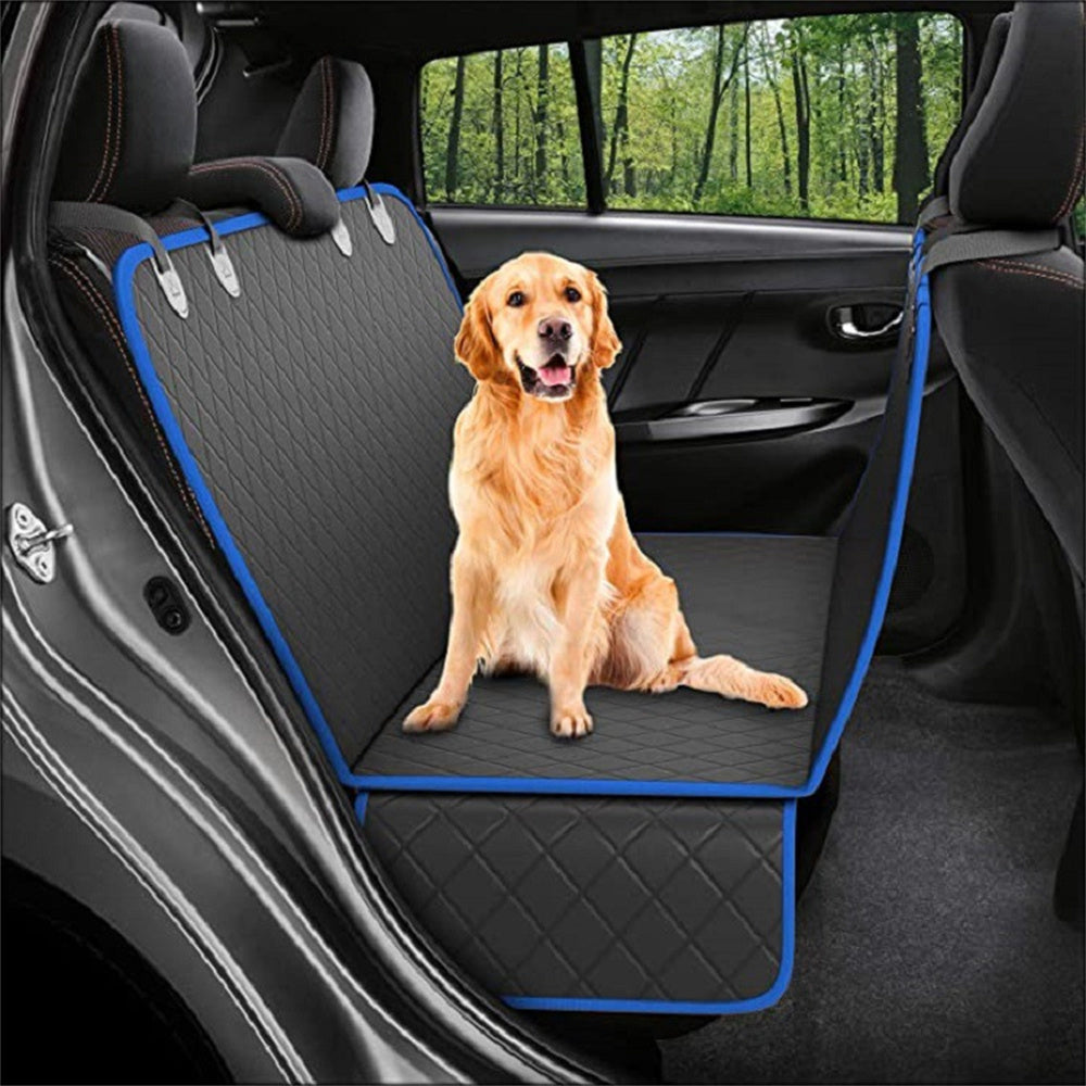 Housse de siège de voiture pour chien – Hamac protecteur pour animaux avec maille, matelas de siège arrière sécurisé, avec fermeture éclair et poche pour les voyages