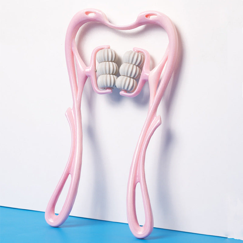 Appareil de massage manuel pour le cou à six roues, multifonction, soulage les tensions